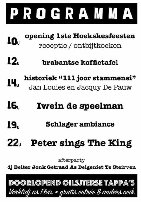 HoekskesfeestenProgramma