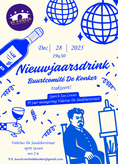 Nieuwjaarsdrink op 28 december&nbsp;2025